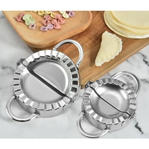 Stainless Steel Dumpling Mold Household Dumpling Wrapper Cutter Making Machine Cooking Pastry Tool Kitchen Dumpling Maker Device