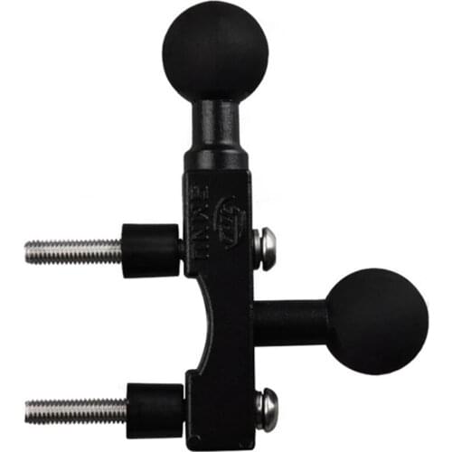 Motorcycle Combination Base for Brake/Clutch Reservoir with Two 1" Balls for Gopro Hero , DV Cameras