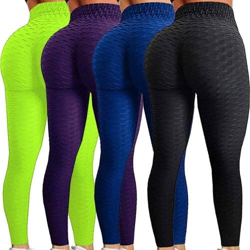 JGS1996 Yoga Pants Fitness Sports Leggings Jacquard Sports Leggings Female Running Trousers High Waist Yoga Tight Sports Pants