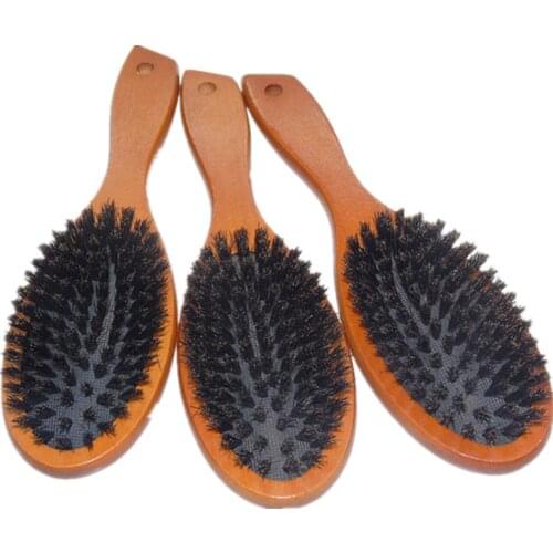 Hair Scalp Massage Comb Bristle Nylon Hairbrush Wet Curly Detangle Hair Brush for Salon Hairdressing Styling Tools