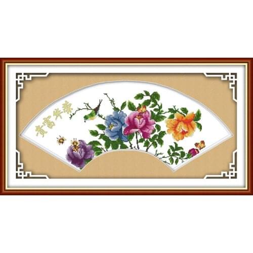 Splendor cross stitch kit flower 18ct 14ct 11ct count printed canvas stitching embroidery DIY handmade needlework