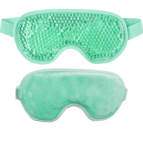 New Gel Eye Mask Reusable Beads for Hot Cold Therapy Soothing Relaxing Beauty Gel Eye Mask Sleeping Ice Goggles Sleeping Mask