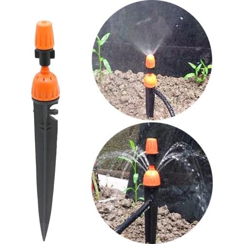 Irrigation Sprinkler Agriculture Garden Watering Dripper Garden Hose Nozzle 2 Kinds of Functions for 1/4 Inch Hose 50 Pcs