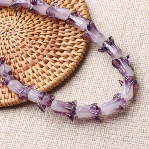 10pcs/lot Handmade Lampwork Beads 10x20mm Loose Spacer Lampwork Glass Beads For Jewelry Making Bracelet Necklace DIY Bead
