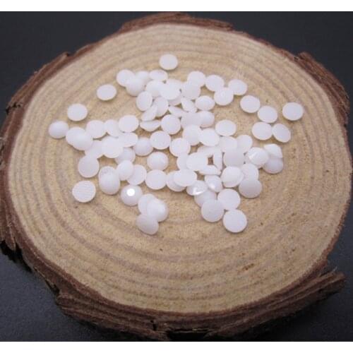 White Rhinestones Hot-Fix Crystal Resin White 3Mm/4Mm Flatback Pack Crystal Rhinestone Decorations Accessories For Nails