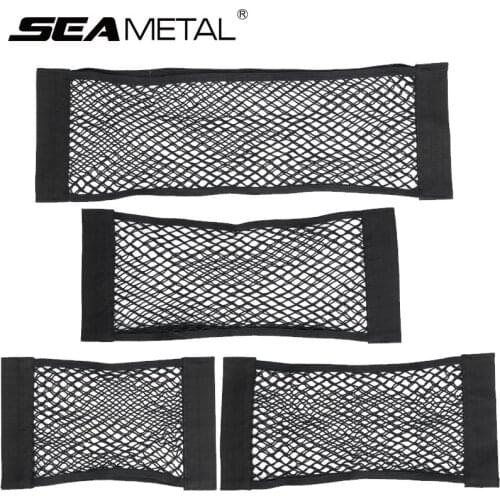 Car Trunk Storage Bag Nylon Mesh Nets Auto Back Rear Trunk Organizer Elastic String Luggage Net Holder Pocket Vehicle supplies