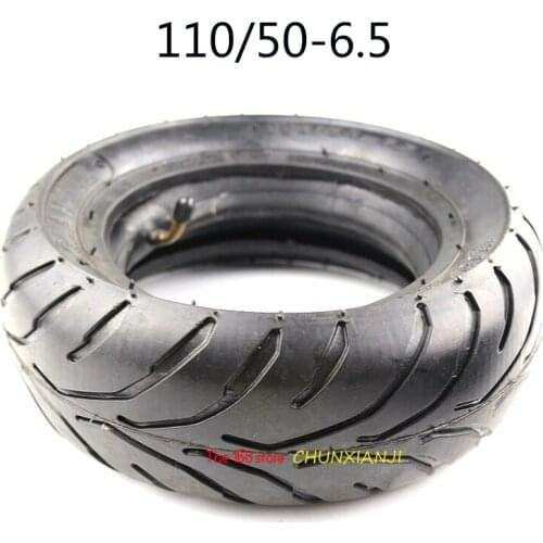 Lightning shipment 110/50-6.5 Rear Tire& 110/50-6.5 Inner Tube Bent Valve fits 49cc Mini Dirt Bike e Scooter Mini Moto