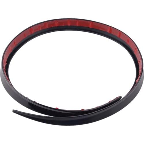 1.2M Universal Rear Roof Trunk Spoiler Wing Lip Sticker Trim Black Car