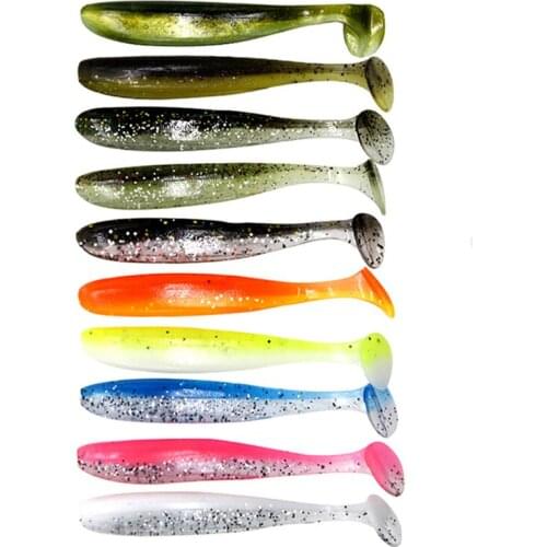 10Pcs/lot Jigging Wobblers Fishing Lure 70mm 2g shad T-tail soft bait Aritificial Silicone Lures Bass Pike Fishing Tackle