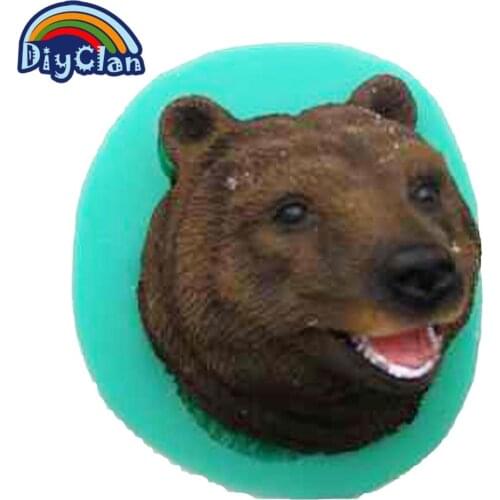 3D Bear Owl Silicone Mold Simulation Animal Baking Tools Tiger Decoration For Cakes Fondant Gorilla Molds Kitchen Accessories