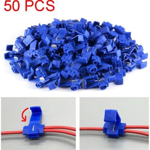 50Pcs Quick Electrical Cable Connectors Snap Splice Lock Wire Terminal Crimp Wire Connector Waterproof Electric Connector