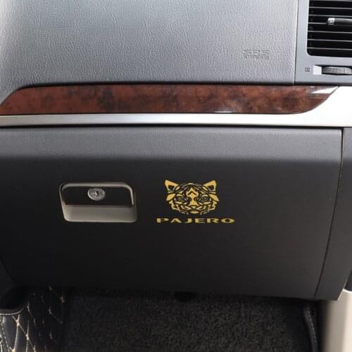 For Mitsubishi Pajero V97V93 V87 12-18 Car Co-Pilot Storage Box Anti Dirty Mat PU Lether Carbon Fiber Sticker Car Accessories