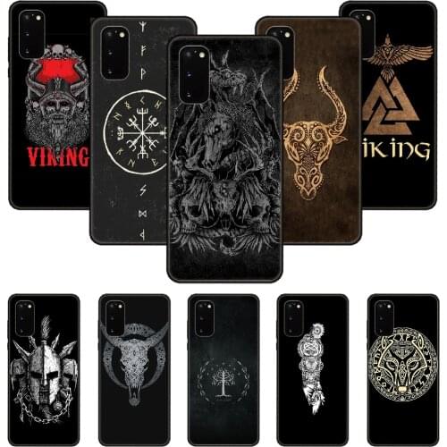 Phone Case For SamSung Galaxy S Note 10 20 7 6 9 8 Plus Edge E Ultra Lite Black Cover Coque Tpu Slavic Viking Symbol Kolovrat