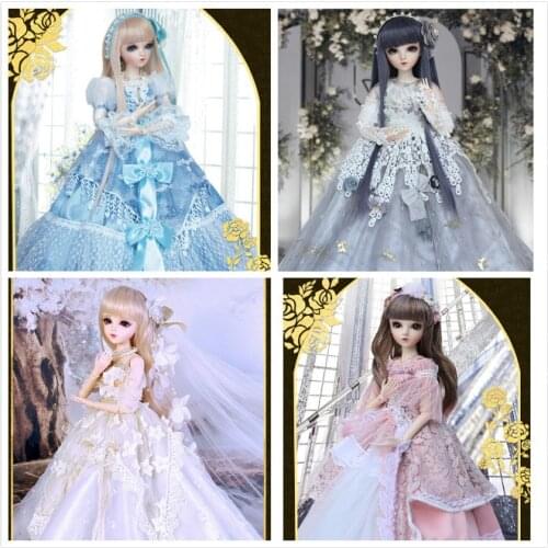 60cm Lifelike Fashion Girl Dolls Handmade 1/3 Bjd Doll Full Set Jointed Doll Children Toys for Girl Birthday Gift