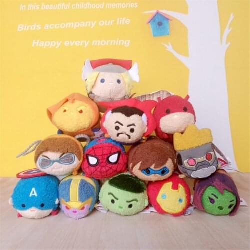 DISNEY Marvel TSUM TSUM Stuffed Plush Toys Soft Kawaii Iron Man Doctor Strange Winter Soldier Plush Pendant Dolls Gifts for