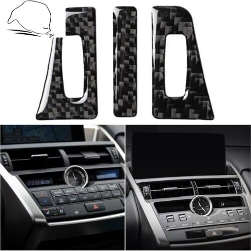 For Lexus NX 200 200t 300h Car Center Air Vent Frame Cover Stickers Driver Both Side Air Conditioner Outlet Vent Grille Strip
