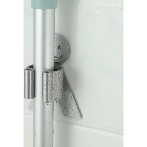 Wall Mounted Mop Organizer Holder Kitchen Storage Sponge Holder Waterproof Hooks Umbrella Rack Mop Hooks and Hangers