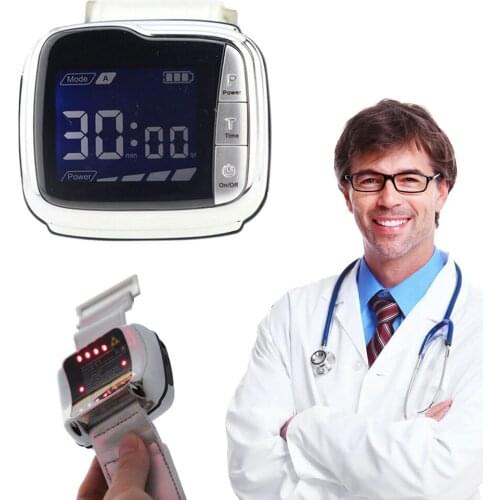 650nm Laser Therapy Wrist Diode LLLT for Diabetes Hypertension Treatment Watch Laser Sinusitis Therapeutic Apparatus New