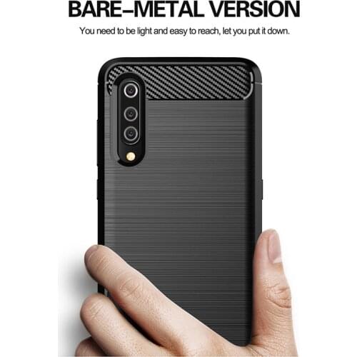 New Carbon Fiber Case for Xiaomi Mi CC9E CC9 Pro A1 A2 A3 Lite Case Mi Note 10 Redmi Note 8 7 6 Pro Cover Soft Silicone Cases