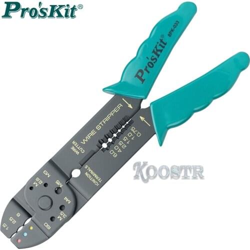 Proskit 8PK-033 4 in 1 Multipurpose Stripping Pliers Wire Crimping Pliers Tool Decrustation Pliers Cable Stripper Hand Tools