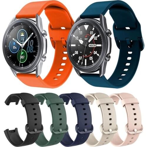 20mm 22mm Universal Replace Watch Soft Strap For HuaWei GT 2 For Samsung Galaxy 3 Active 2 Gear S2 For Amazfit BiP GTR GTS Strap