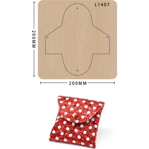 Leather tools Christmas present wooden die-cut card bag die-cut suitable for die-cutting machines in the market