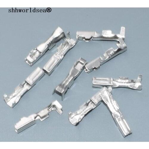 Shhworldsea 100PCS DJ621-2.3A car wire terminal Crimp Non-insulated automotive electrical female terminal block connector