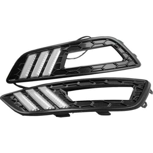 2Pcs for Ford New Focus 2015 with Yellow Special LED Daytime Running Lights Fog Lights