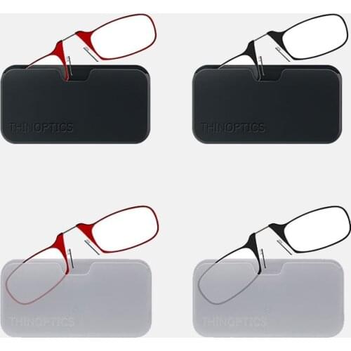 Thinoptics Universal Pod Rectangular Reading Glasses Unisex Reading Glasses Ultra-Thin Ultra-thin, foldable stable elderly gift