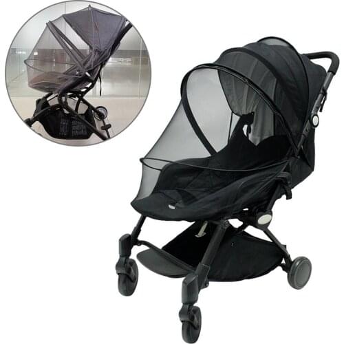 Universal Full-covered Baby Insect Mosquito Repellent Net with Dual Zippers for Baby Strollers Pram Car Seat Umbrella Bed