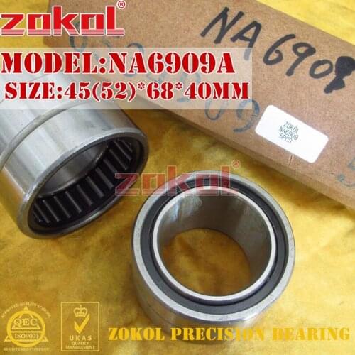 ZOKOL NA6909 A NA6909A Entity ferrule needle roller bearing 45*68*40mm RNA6909A 52*68*40mm