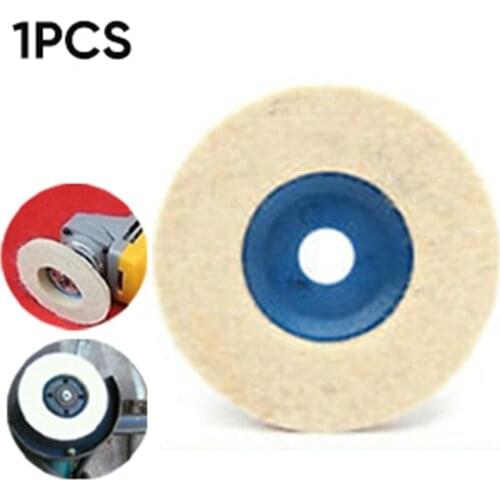 1PC 4 Inch 100mm Wool Polishing Wheel Buffing Pads Angle Grinder Wheel Felt Polishing Disc For Metal Marble Glass Ceramics