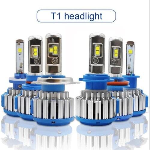Yiastar 2PC Turbo LED H4 H7 Hi/LO H1 H3 H8 H9 H11 9005/HB3 9006/HB4 Beam 70W 18000LM Headlight T1 Fog Light Car Styling