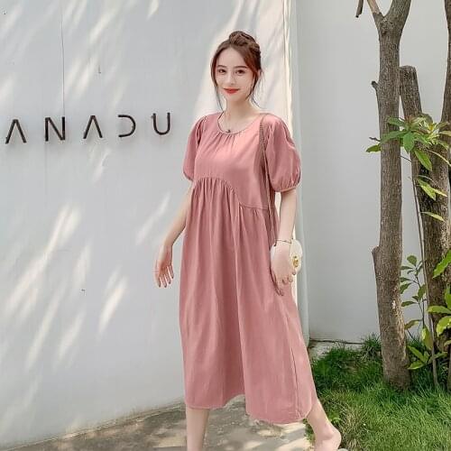 2021 New Arrive Summer Maternity Dress Woman Fashion Style A-Line Large Size Dresses Pregnant Woman Clothing MD-02829