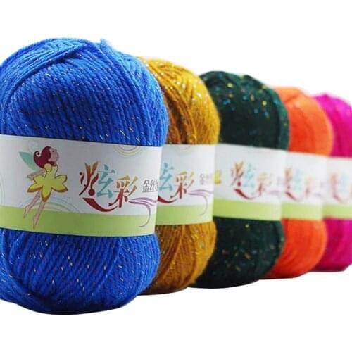 4 Strands Soft Knitting Crochet Thread Hand Woolen Yarn DIY Apparel Sewing Accessories