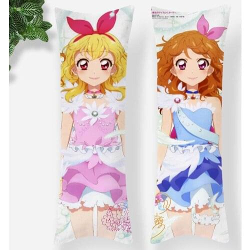 Aikatsu! Dakimakura Hugging Body Pillow Case DIY Custom Throw Cushion Pillow Cover 7 Sizes