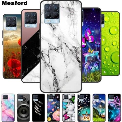 For Oppo Realme 8 Pro Case Marble Soft Silicone Back Case for Oppo Realme 8 Phone Cover Realme8 Pro 8 Pro 2021 Coque Funda Bag