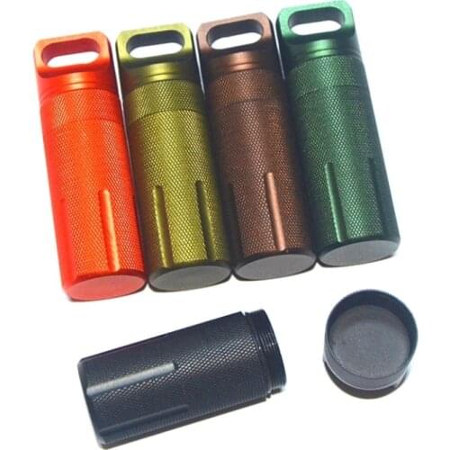 Capsule Survival Seal Trunk EDC Waterproof Bottle Hike Box Container Camp Medicine Match Outdoor Pill Case Dry Holder Storage