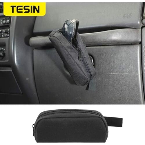TESIN Stowing Tidying For Jeep Wrangler JK JL TJ 1997-2006 Multi-Function Glasses Storage Bag for Jeep Wrangler Car Accessories