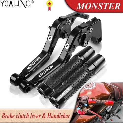 For DUCATI 750Monster 750MonsterDark 750 Monster Dark 1999 Motorcycle Accessories Brake Clutch Lever Handlebar Handle Grips Ends