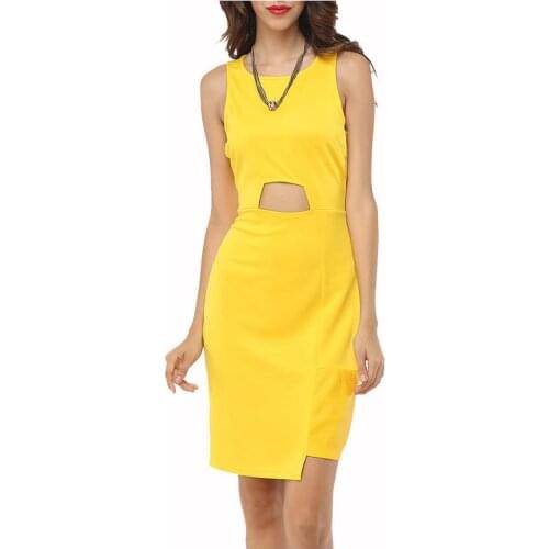 Желтые летние платья ENLU China At AliExpress