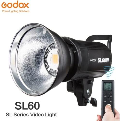 Godox SL60W CRI 95+ LED Video Light (Daylight-Balanced) for Photography Studio Accessories Youtube Tiktok Live PK Aputure
