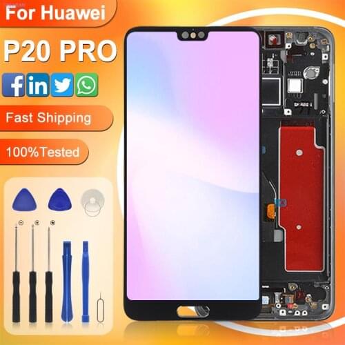 Catteny 6.1inch For Huawei P20 Pro Lcd Touch Panel Screen Digitizer Assembly CLT-L09 CLT-L29 Display Free Shipping With Tools