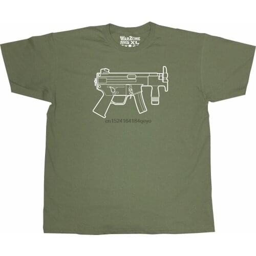 HK MP5 K Kurtz Submachine Gun WarZone T Shirt German Maschinenpistole 5 Airsoft