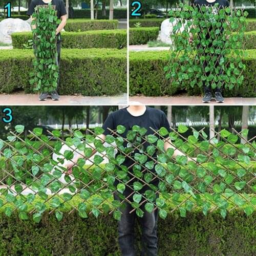 Artificial Outdoor Garden Green Plants Simulation Decorative Hedge Fence Leaves