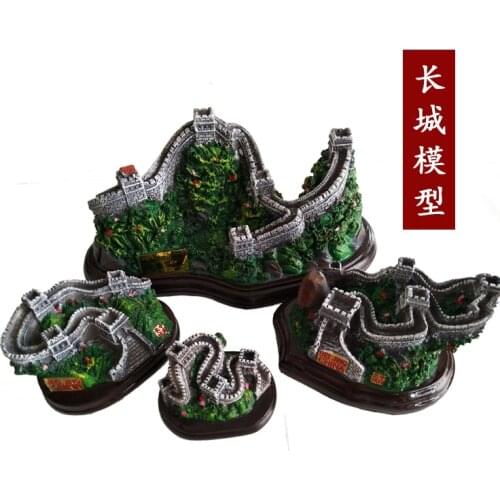 Resin Crafts World Famous Landmark Model China Great Wall Creative Tourism Souvenirs Home Decor Business Gift