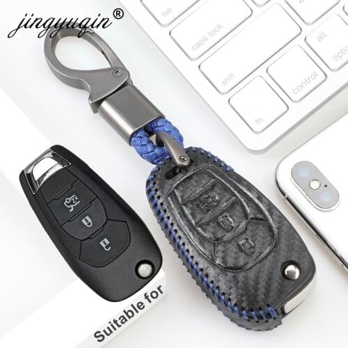 Jingyuqin For Chevrolet Chevy Cruze 2016 2017 Malibu Aveo Captiva 3 Buttons flip Remote Protect Set Leather Car key Cover Case