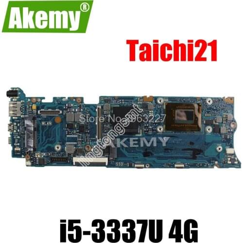 For Asus Taichi21 with i5-3337u CPU Laptop Motherboard 90R-NTFMB1500Y/ 60-NTFMB1501 Mainboard 100% fully tested TAICHI21A