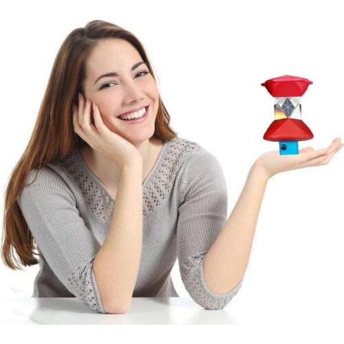 NEW red 360 Silver plated ROBOTIC PRISM FOR TOTAL STATION,SURVEYING,GRZ4,GRZ121