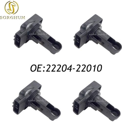 New 4pcs Mass Air Flow Meter Sensor 22204-22010 Fit For Toyota VZJ95 ACV30 Yaris GS450h 2220422010